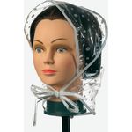 Comair Regenhaube mit Schirm weiss transparent