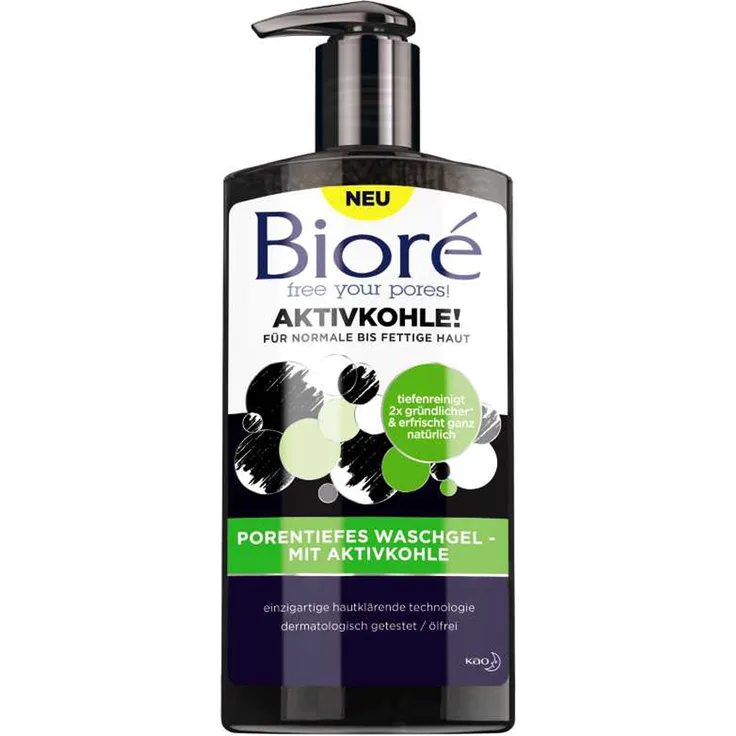 BIORÉ Porentiefes Waschgel mit Aktivkohle 200 ml