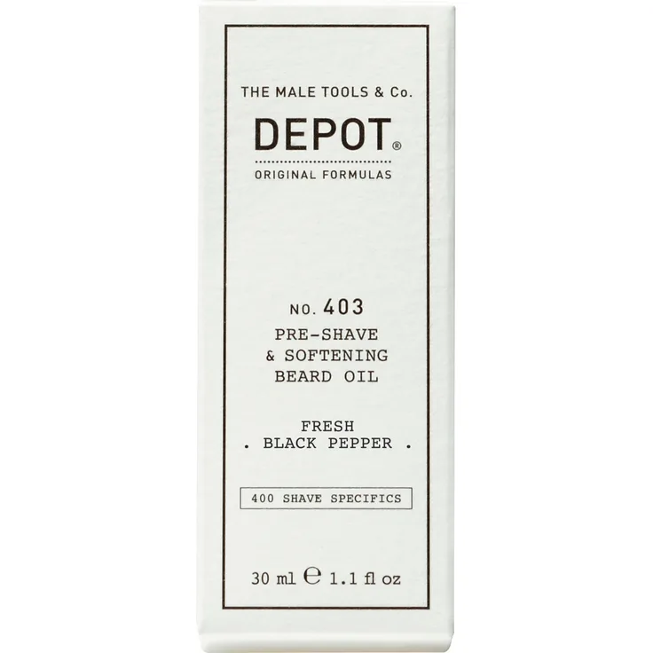 Depot No. 403 Pre-Shave and Softening Beard Oil 30 ml Fresh Black Pepper