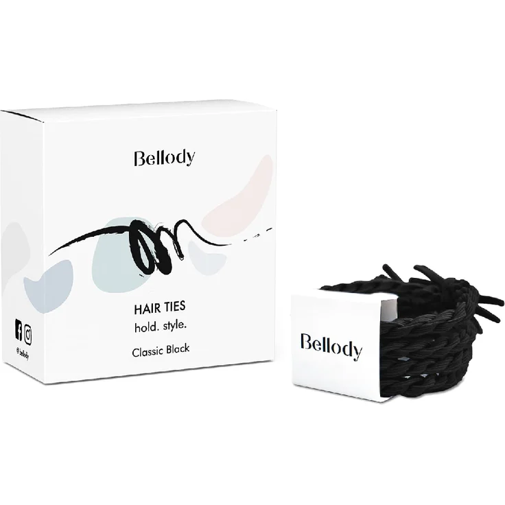 Bellody Original Haargummis Classic Black 4 Stück – Bild 1