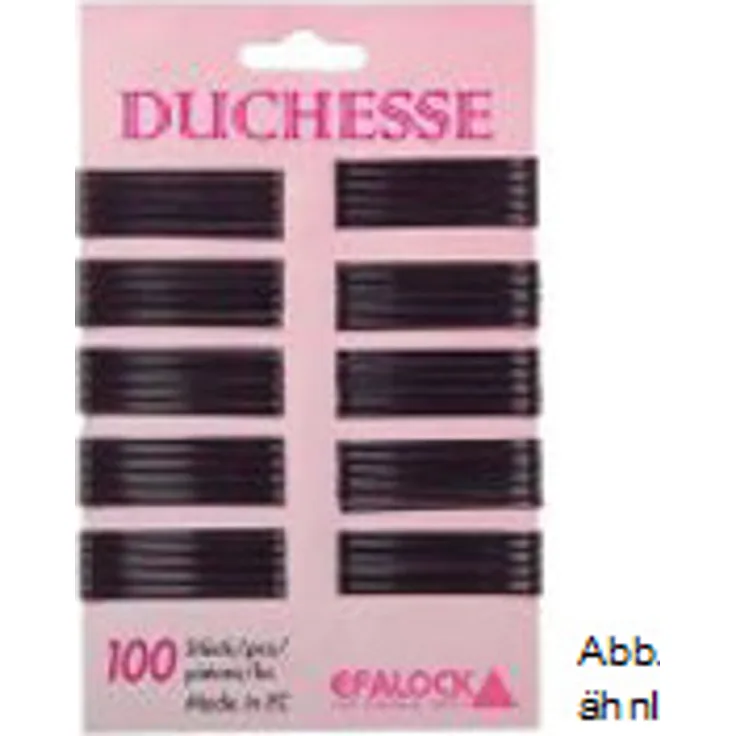 Efalock Duchesse Haarklemme 5 cm braun 100 Stück