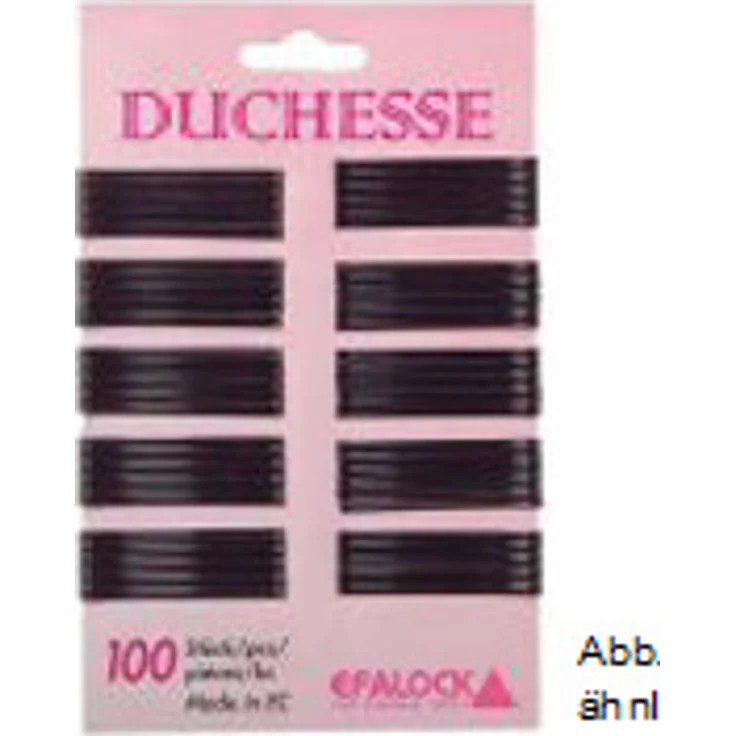 Efalock Duchesse Haarklemme 5 cm braun 100 Stück