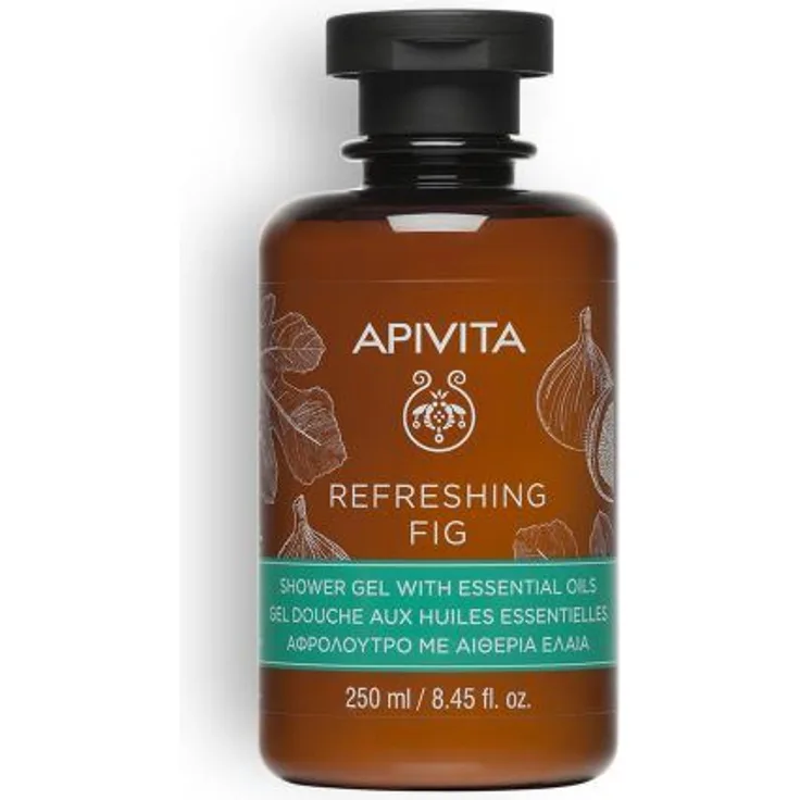 Apivita Gel Body Care Refreshing Fig Shower Gel with Essential Oils 250 ml