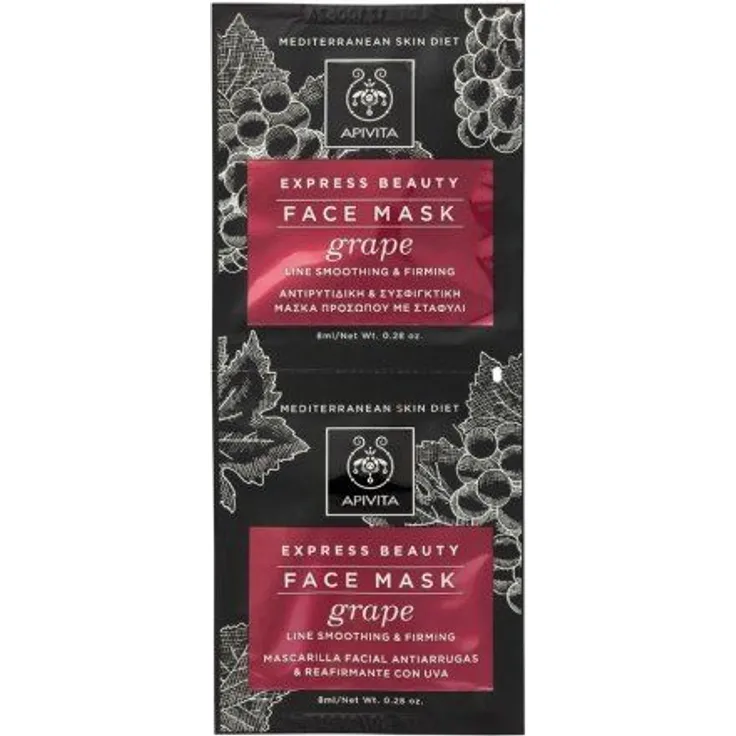 Apivita Maske Face Care Masks & Scrubs Face Mask with Grape 16 ml