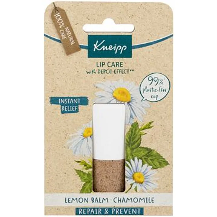 Kneipp Lip Care Lemon Balm & Chamomile Balsam für trockene und rissige Lippen 4,7 g für Frauen