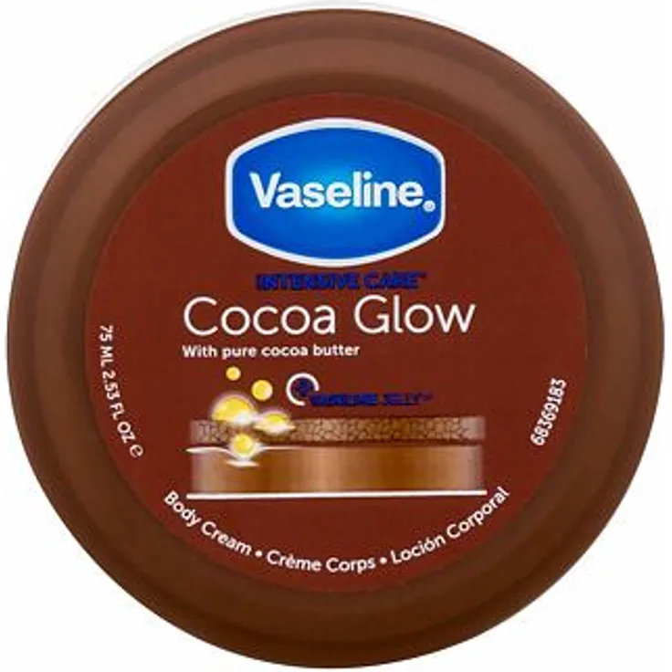 Vaseline Intensive Care Cocoa Glow Feuchtigkeitsspendende Körpercreme 75 ml
