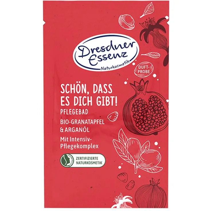 Dresdner Essenz Bio-Granatapfel/Arganöl (Schön, dass es dich gibt) Badesalz & Badebomben 60 g