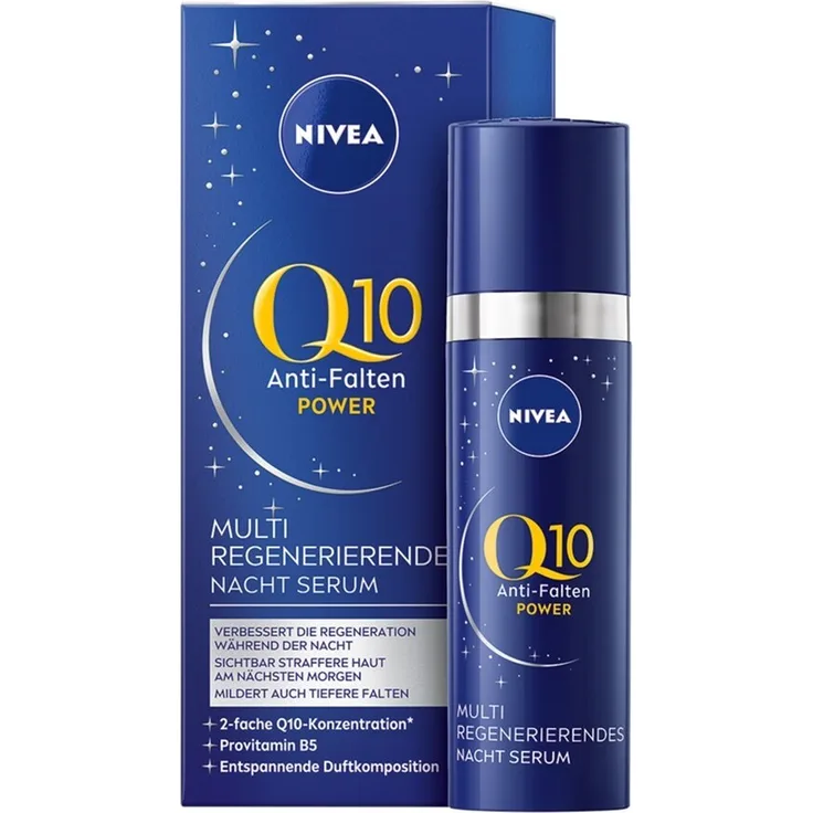 Nivea Q10 Power Multi Regenerierendes Nacht Serum Anti-Aging Gesichtsserum 30 ml