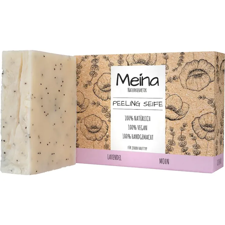 Meina Lavendel + Mohn Peeling Seife Körperpeeling 100 g