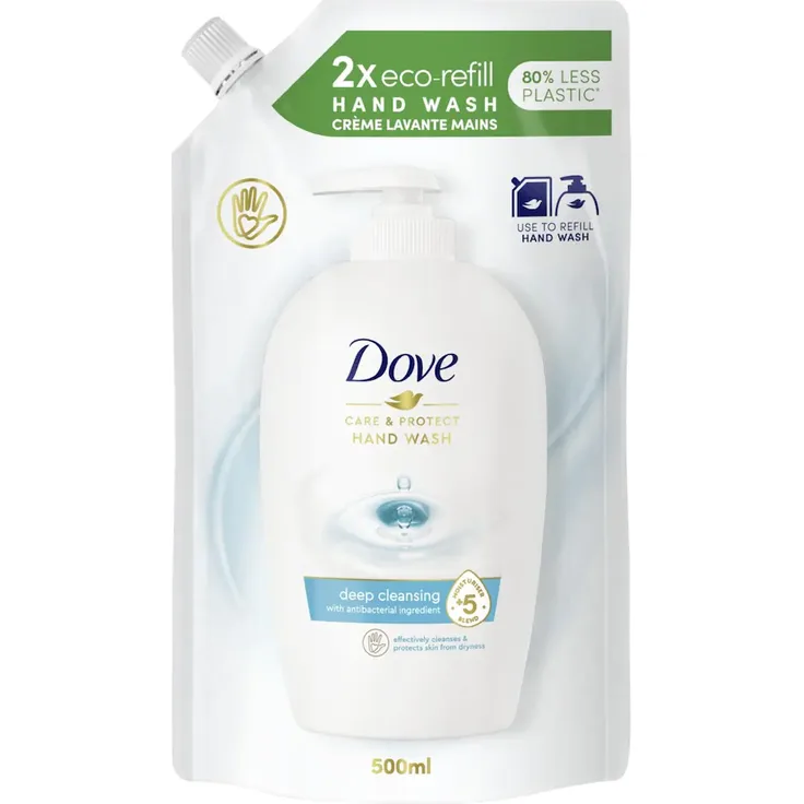 Pflegende Hand-Waschlotion Care & Protect Nachfüllbeutel Handcreme 500 ml