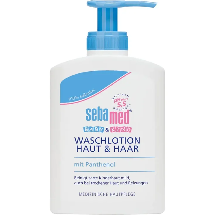 sebamed SEBAMED BABY & KIND Waschlotion Haut u.Haar Babyshampoo 200 ml – Bild 1