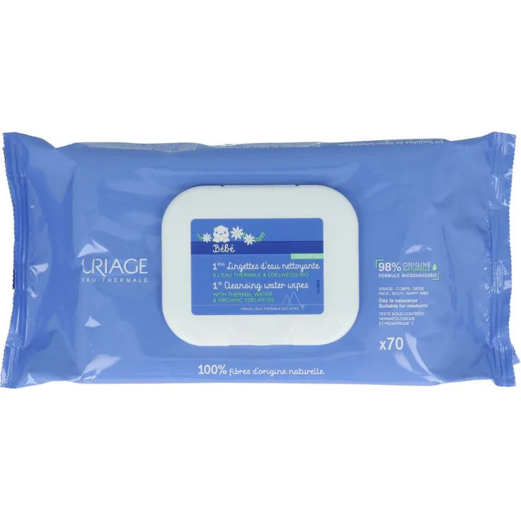 Uriage Tücher Bébé Lingettes Nettoyantes Cleansing Wipes