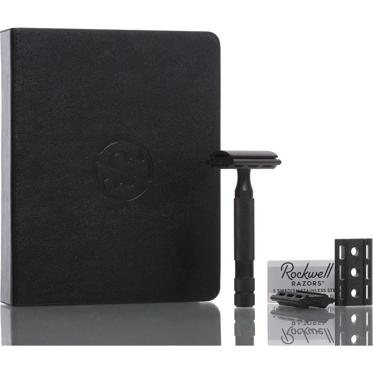 Rasierhobel 6S Black, geschlossener Kamm, Double Edge