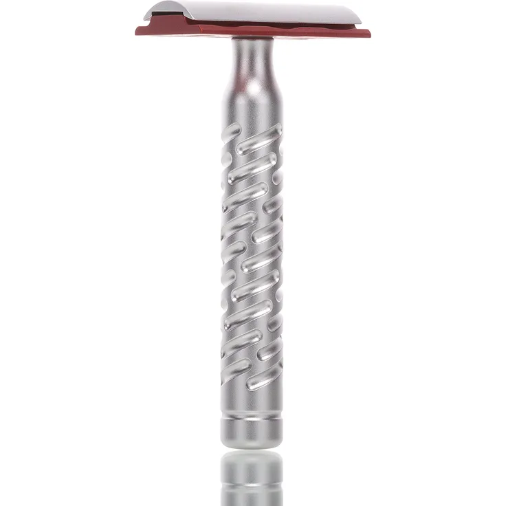 Rasierhobel Styletto Sting Red, geschlossener Kamm, Double Edge
