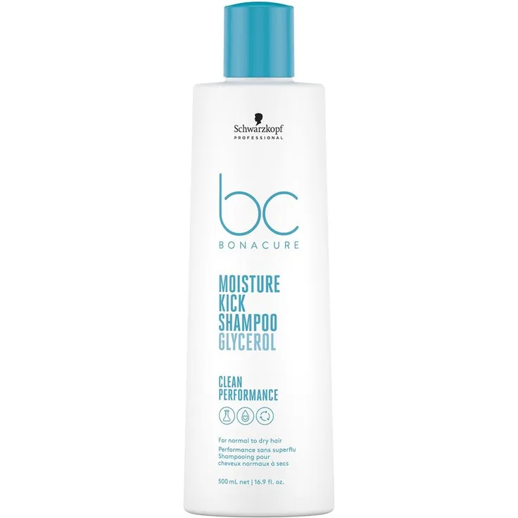 Schwarzkopf Shampoo BonaCure Clean Performance Moisture Kick Shampoo Glycerol 500 ml
