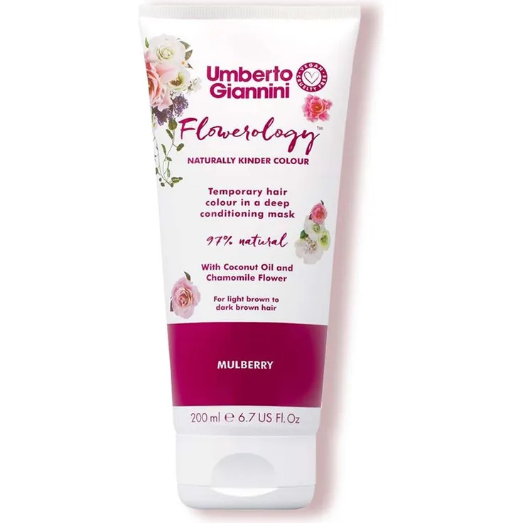 Umberto Giannini Masker Flowerology Colour Mask Colour Mask Mulberry 200 ml