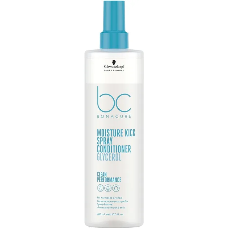 Schwarzkopf Conditioner BonaCure Clean Performance Moisture Kick Spray Conditioner Glycerol 400 ml