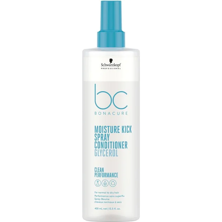 Schwarzkopf Conditioner BonaCure Clean Performance Moisture Kick Spray Conditioner Glycerol 400 ml – Bild 1