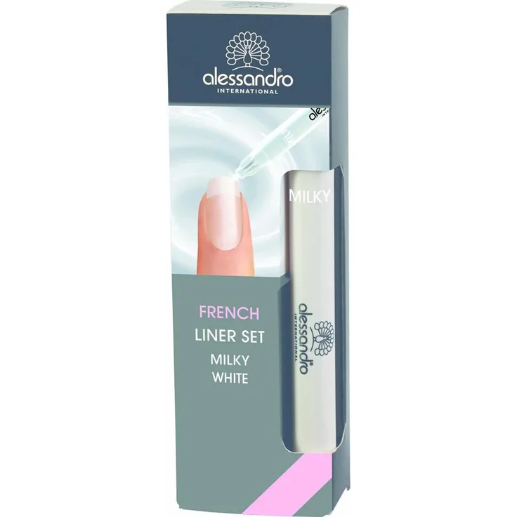 Alessandro Effektlack French Liner Set weiß