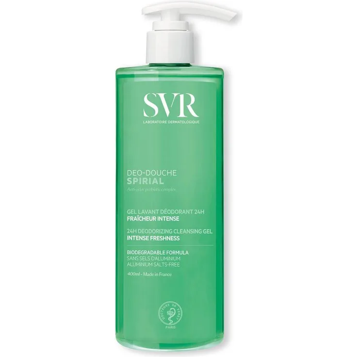 SVR Spirial Déodorant Douche Gel Lavant Déodorant 400 ml