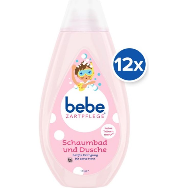 Bebe Duschgel - Zartpflege Schaumbad & Dusche 12er-Pack 12x 500ml