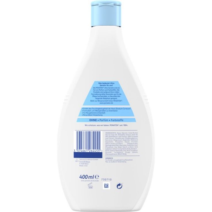 Penaten Körperlotion - Ultra Sensitiv Pflegelotion 6x 400ml – Bild 3