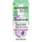 Garnier Bio Lavendel 2-in-1 Anti-Aging Serum Crème mit Hyaluronsäure Anti-Aging Gesichtsserum 50 ml Damen