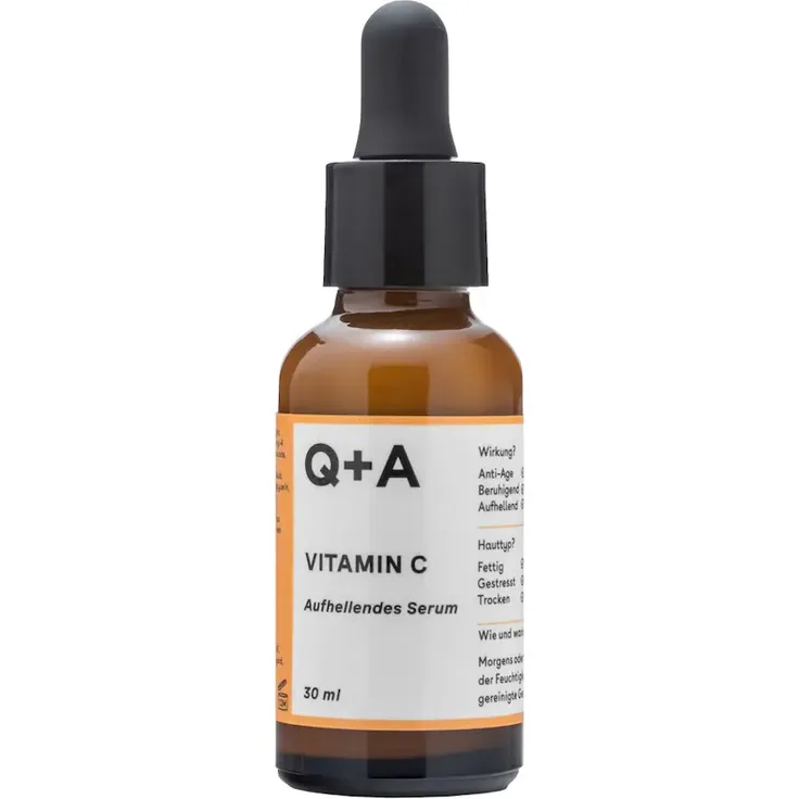 Q+A Vitamin C Aufhellendes Serum Feuchtigkeitsserum 30 ml