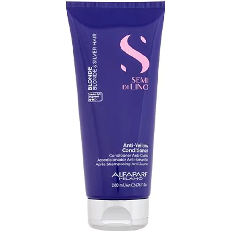 ALFAPARF MILANO Semi Di Lino Anti-Yellow Conditioner Neutralisierender Conditioner für blondes Haar 200 ml