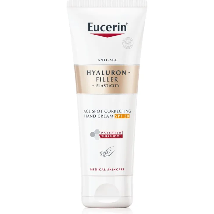 Eucerin Hyaluron-Filler + Elasticity Handcreme gegen Pigment-Flecken SPF 30 75 ml