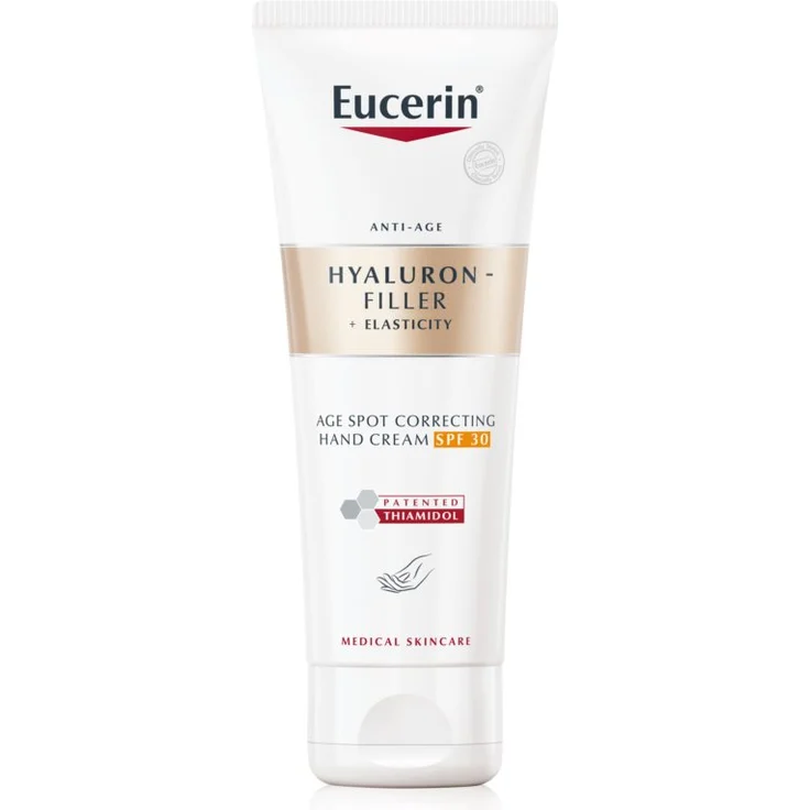 Eucerin Hyaluron-Filler + Elasticity Handcreme gegen Pigment-Flecken SPF 30 75 ml