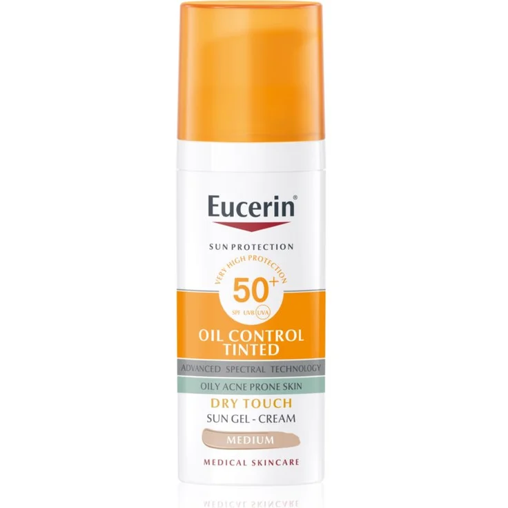 Eucerin Sun Oil Control Tinted Sonnencreme-Gel SPF 50+ Farbton Medium 50 ml