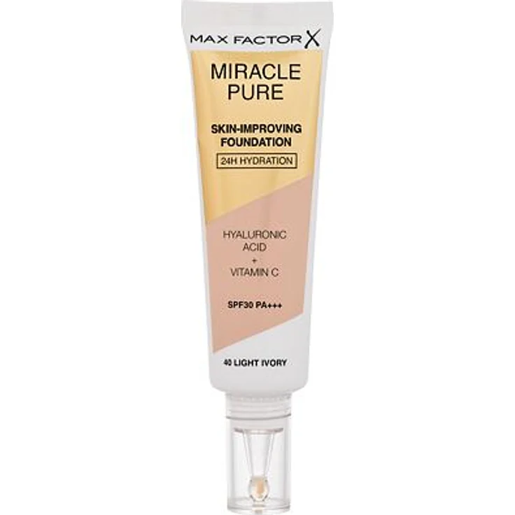 Max Factor Miracle Pure Skin-Improving Foundation 40 Light Ivory 30 ml 