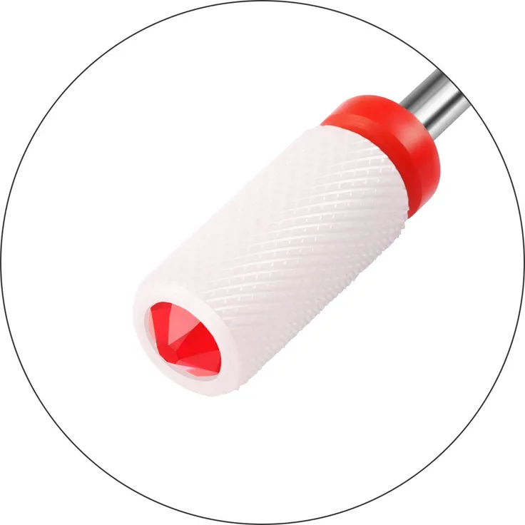 JCMaster Premium Nagelfräser Aufsatz Keramik 2.35mm Bit Zylinder Medium bis Grob