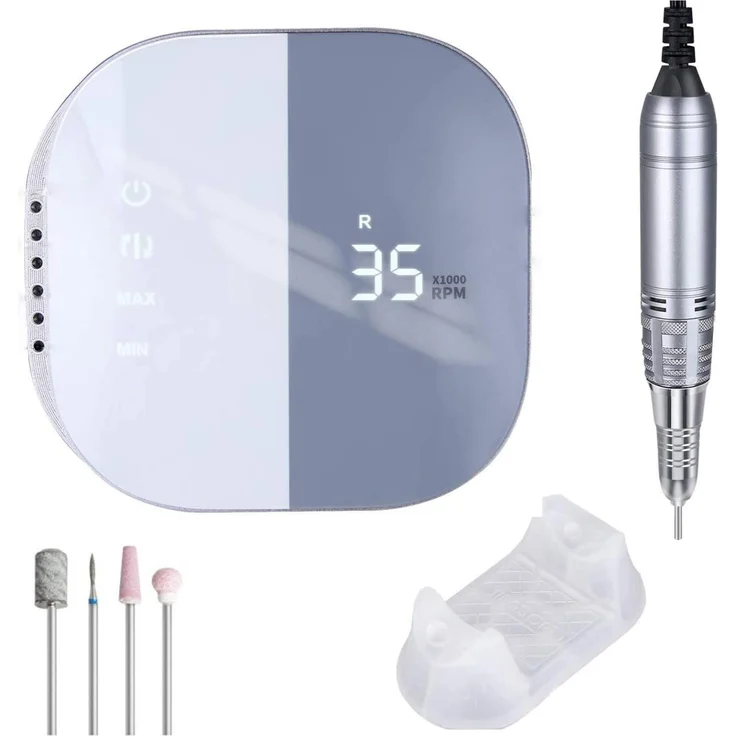 JCMaster TouchPro+ Nagelfräser 35000 Umin Gelnägel & Acrylnägel Profi Set  – Bild 1