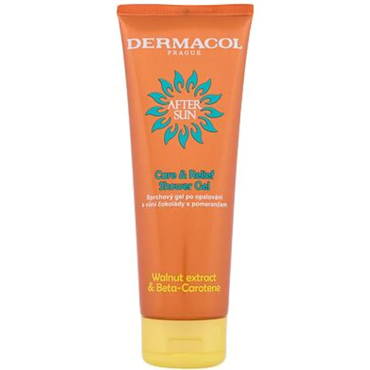 Dermacol After Sun Care & Relief Shower Gel After-Sun-Duschgel mit dem Duft von Schokolade und Orange 250 ml 