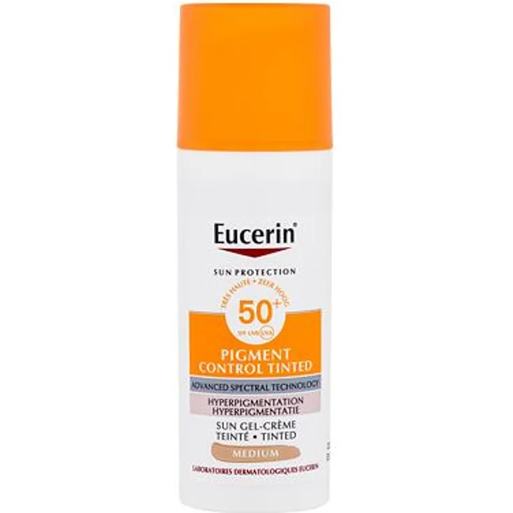 Eucerin Sun Protection Pigment Control Tinted Gel-Cream SPF50+ Getönte Sonnen-Gel-Creme gegen Pigmentflecken 50 ml Farbton Medium