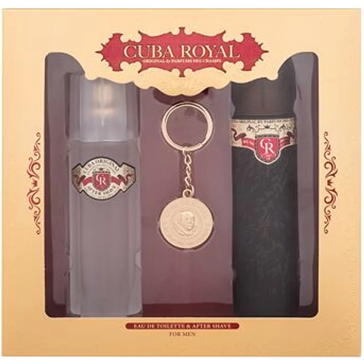 Cuba Royal Set Eau de Toilette (EdT) 100 ml + Rasierwasser 100 ml + Schlüsselanhänger – Bild 1