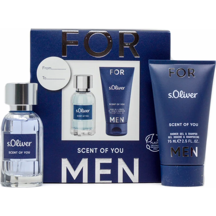 s.Oliver Scent of You for Men Set Eau de Toilette (EdT) 30 ml + Duschgel 75 ml – Bild 1