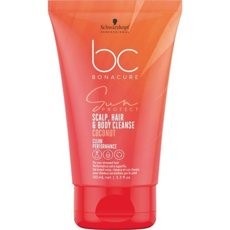 Schwarzkopf Professional BC Bonacure Sun Protect 3-in-1 Scalp, Hair & Body Cleanser 100 ml