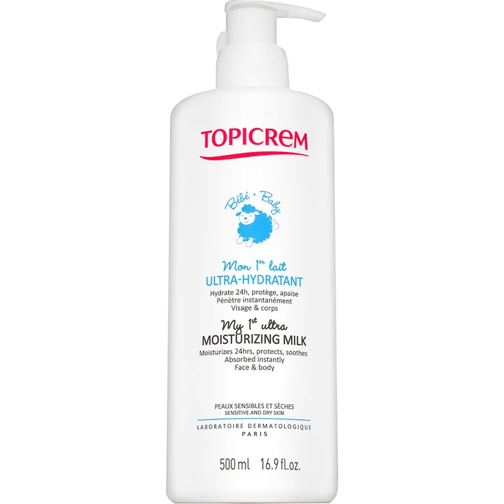 Topicrem Bébé My 1st Ultra Moisturizing Milk Hydratations-Körpermilch für Kinder 500 ml – Bild 1