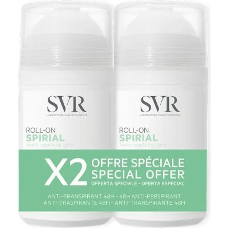 SVR Deodorant Spirial Duo Anti-Transpirant 48H Roll On 2 x 50 ml – Bild 1