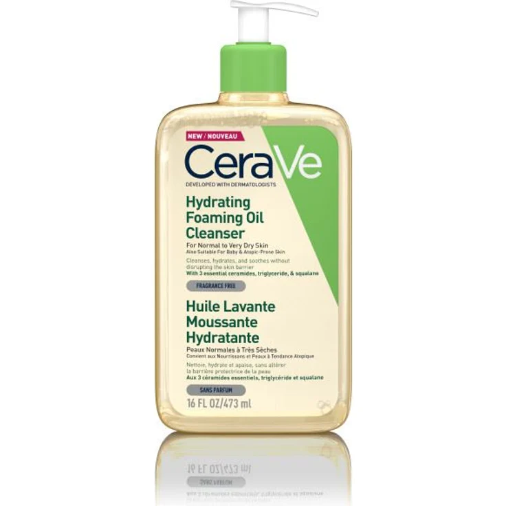 CeraVe Öl Körper Feuchtigkeitsspendendes Schäumendes Reinigungsöl – Bild 1