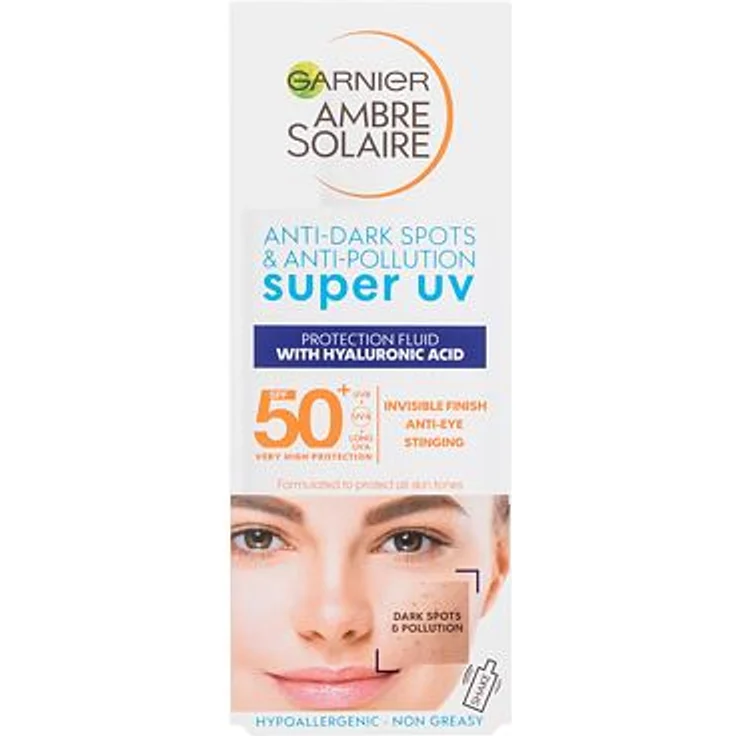 Garnier Ambre Solaire Super UV Protection Fluid SPF50+ Schützendes Sonnenfluid für Gesicht 40 ml - Preisvergleich