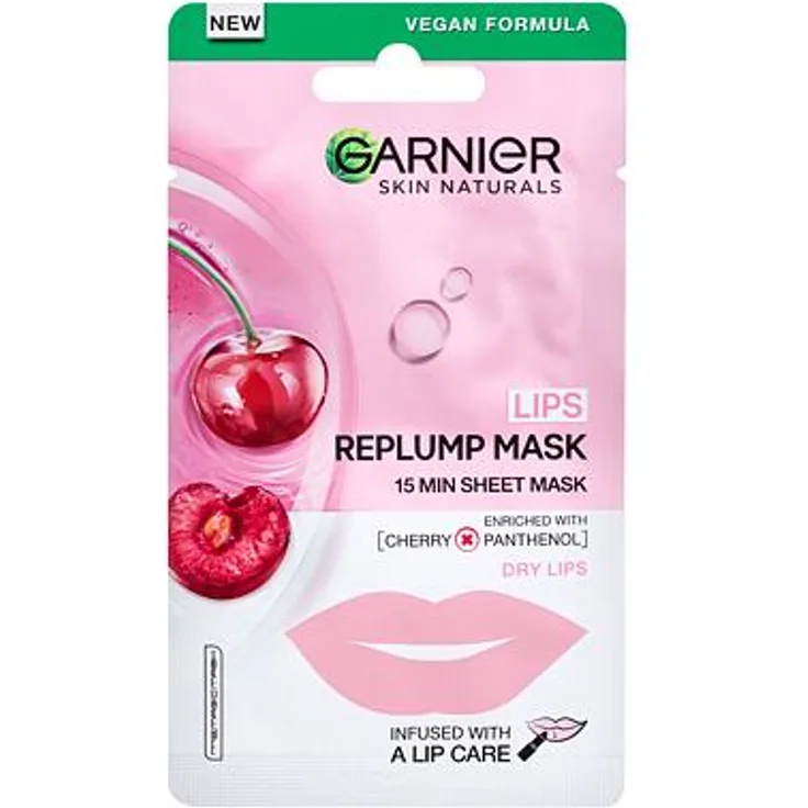 Garnier Skin Naturals Lips Replump Mask Feuchtigkeitsspendende Maske für volle Lippen 5 g