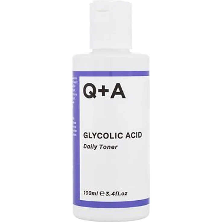 Q+A Glycolic Acid Daily Toner Feuchtigkeitsspendender Gesichtstoner für strahlende Haut 100 ml