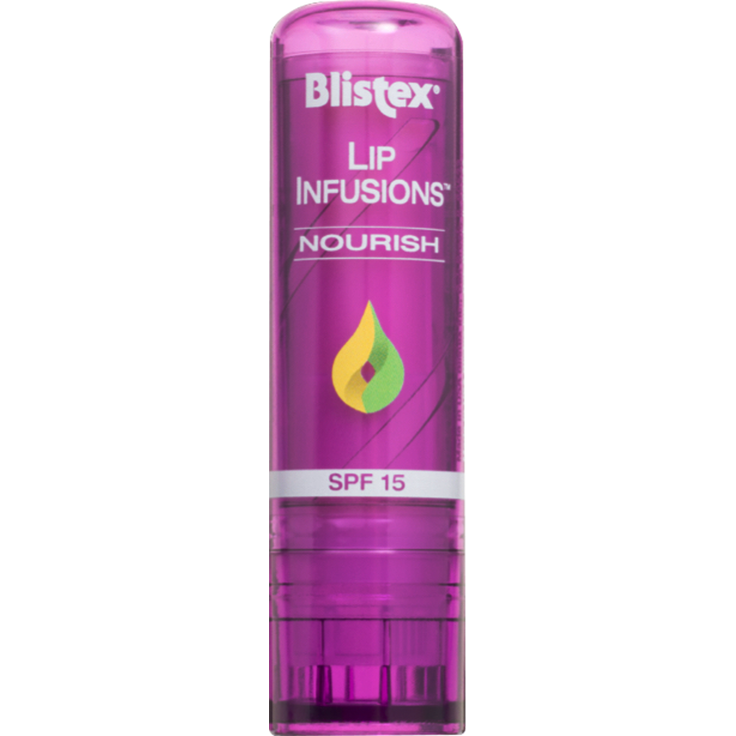 Blistex Lip Infusions Nourish Lippenpflegestift Transparent Pfirsich Geschmack LSF 15 3,7 g