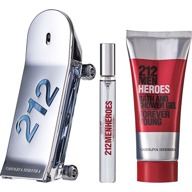 Carolina Herrera 212 Men Heroes Forever Young Set Eau de Toilette (EdT) 90 ml + Duschgel 100 ml