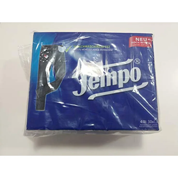 Tempo Taschentücher Klassik, 4-lagige Papiertücher in bewährter Tempo Qualität, 30 x 10 Tücher (300 Tücher)