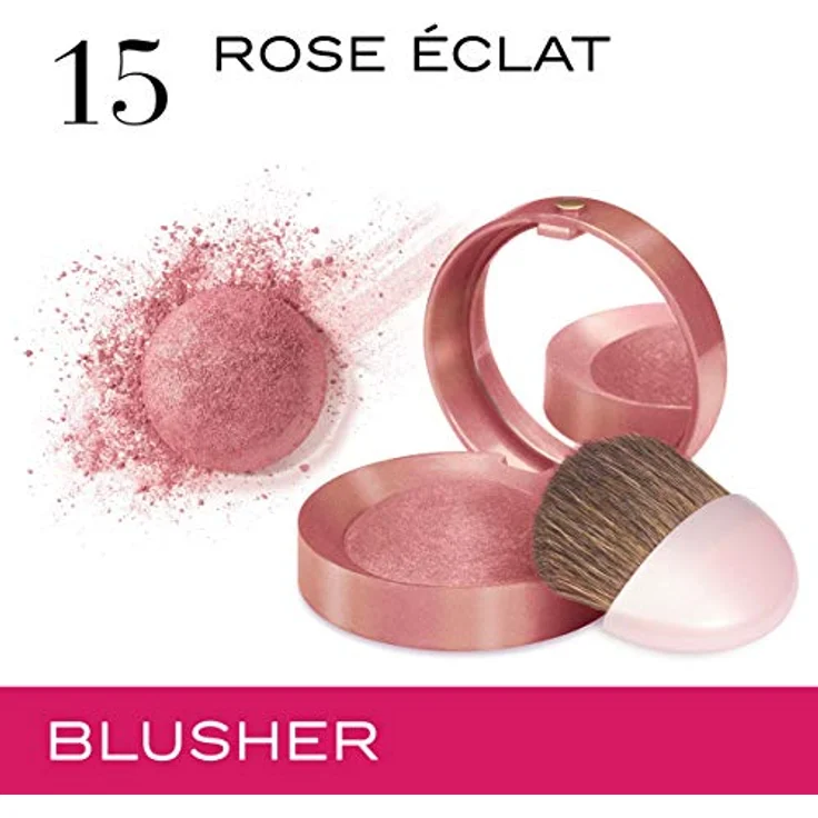 Bourjois Make-up Fard Blush Joues 15-Rose Eclat 2,5 g, Farbton: Rosa, für einen frischen Teint – Bild 2